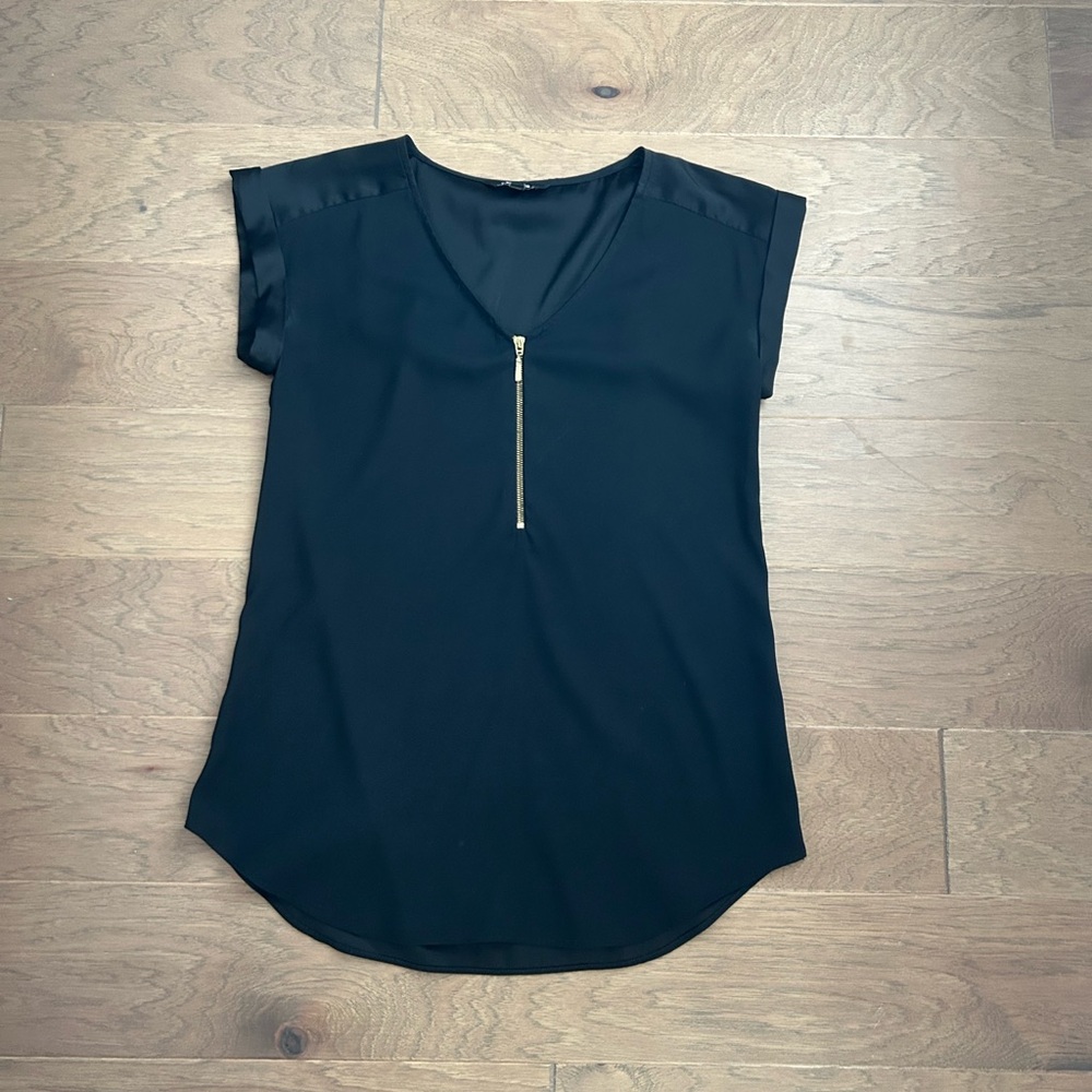 Express Black Crew Neck Top